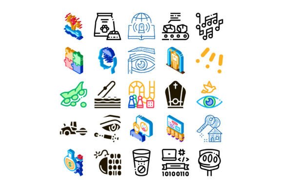 Business Icons Collection Illustrating D: A Visual Toolkit for Modern Design