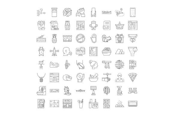 Digital Web Line Icons Set for Various C: A Modern Design Solution