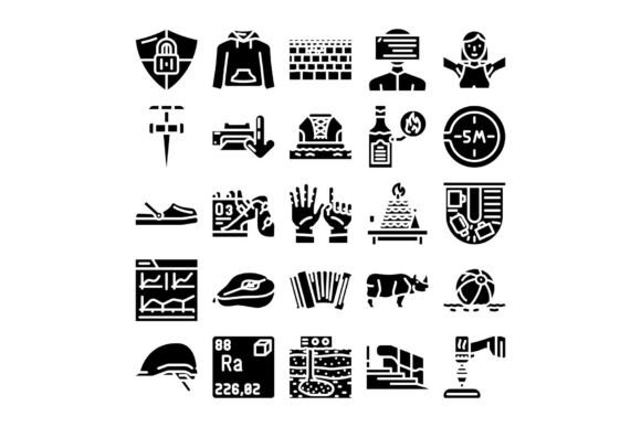 Diverse Collection of Pictograms Explori: Visual Clarity for Modern Interfaces