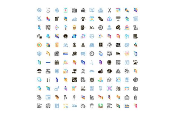 Diverse Icons for Business, Health, and More