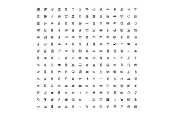 Diverse Outline Icon Collection Showcasi