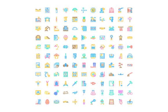 Diverse Set of Line Vector Icons Illustr: A Practical Resource for Modern Design Projects