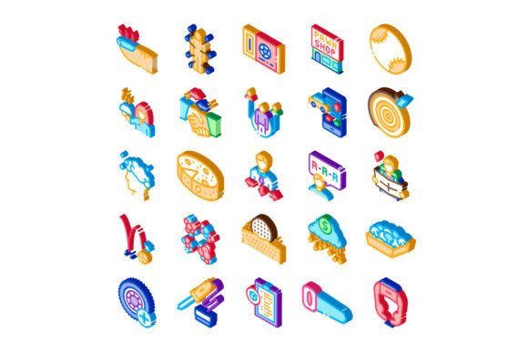 Flat Isometric Icons: Simple Visual Tools for Modern Design