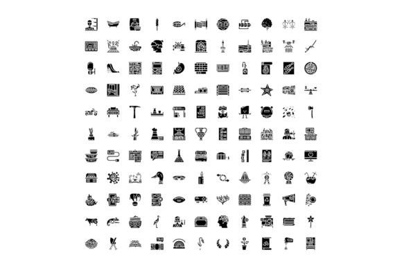 Glyph UI Elements Black and White Variet: A Practical Toolkit for Modern Design